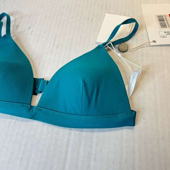 Zimmermann Triangle Bikini Top - Green NWT Size XS / O AB - Picture 2 of 6